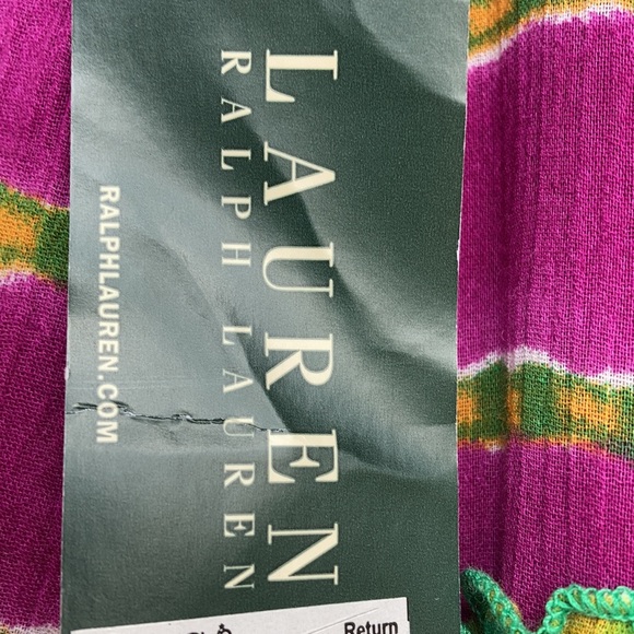 Ralph Lauren Maxi Skirt Size M Multi-Color, BOHO, Gauze, Pull On Style, NWT - Picture 7 of 9